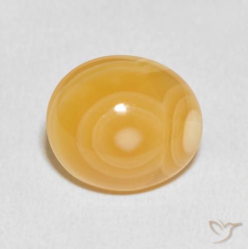 8.44ct طبيعي متعدد الألوان عقيق, بيضوي, غير شفاف
