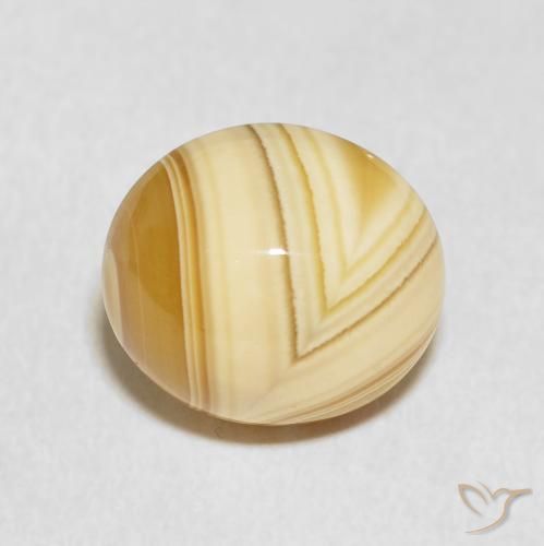 8.25ct طبيعي متعدد الألوان عقيق, بيضوي, غير شفاف
