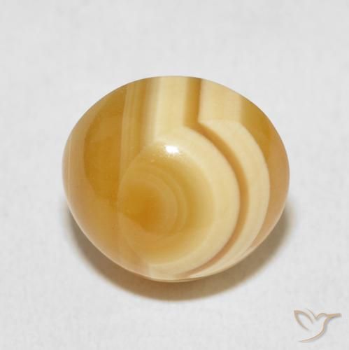 9.58ct طبيعي متعدد الألوان عقيق, بيضوي, غير شفاف