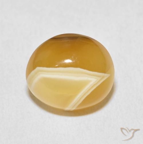 9.16ct طبيعي متعدد الألوان عقيق, بيضوي, غير شفاف