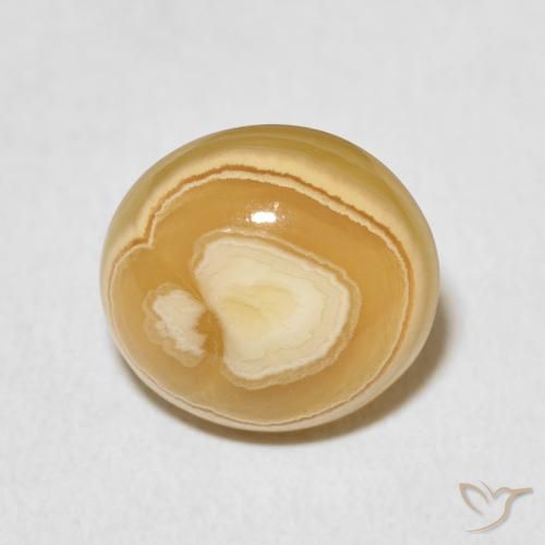 6.25ct طبيعي متعدد الألوان عقيق, بيضوي, غير شفاف