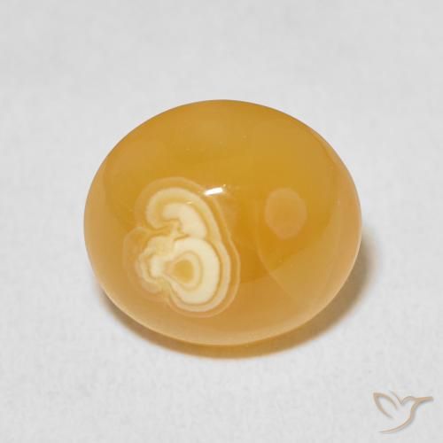 9.48ct طبيعي متعدد الألوان عقيق, بيضوي, غير شفاف