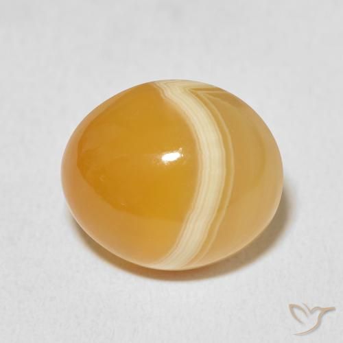 13.26ct طبيعي متعدد الألوان عقيق, بيضوي, غير شفاف