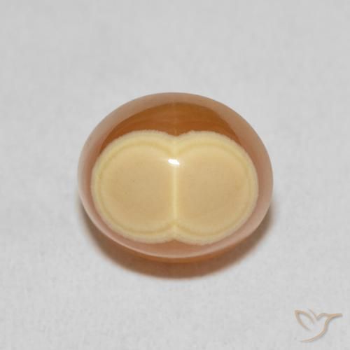 8.59ct طبيعي متعدد الألوان عقيق, بيضوي, غير شفاف