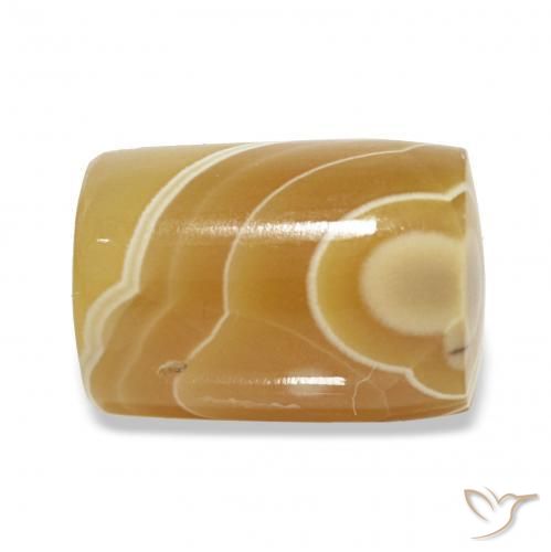 عقيق متعدد الألوان طبيعي، فانسى، 13.09 قيراط، نصف شفاف