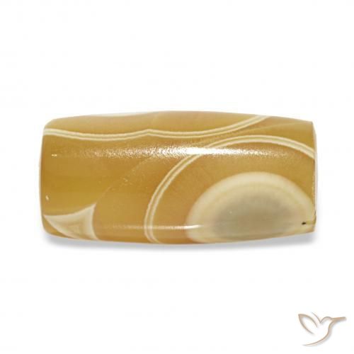 عقيق متعدد الألوان طبيعي، فانسى، 9.34 قيراط، نصف شفاف