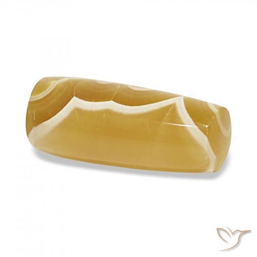 عقيق متعدد الألوان طبيعي، فانسى، 8.62 قيراط، نصف شفاف