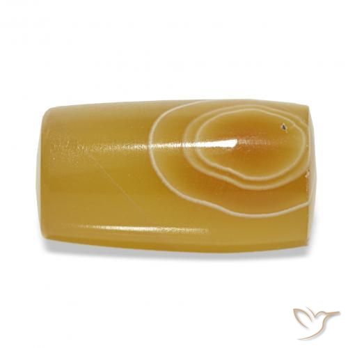 عقيق متعدد الألوان طبيعي، فانسى، 15.12 قيراط، نصف شفاف