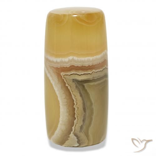 عقيق متعدد الألوان طبيعي، فانسى، 108.77 قيراط، نصف شفاف