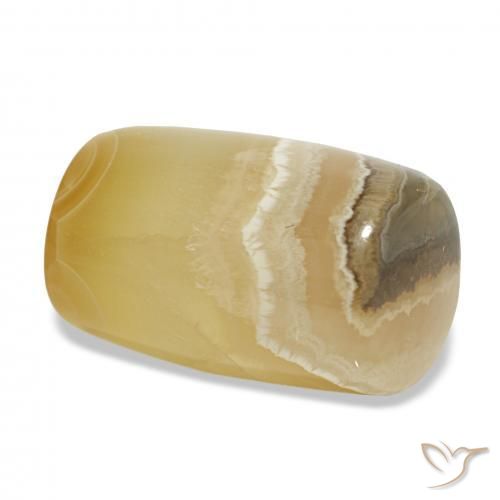 عقيق متعدد الألوان طبيعي، فانسى، 23.72 قيراط، نصف شفاف