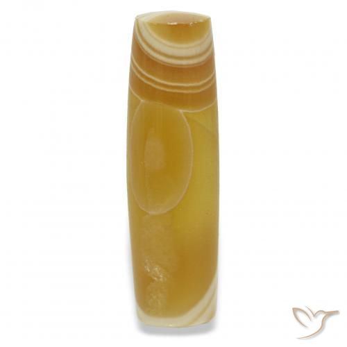 عقيق متعدد الألوان طبيعي، فانسى، 7.23 قيراط، نصف شفاف