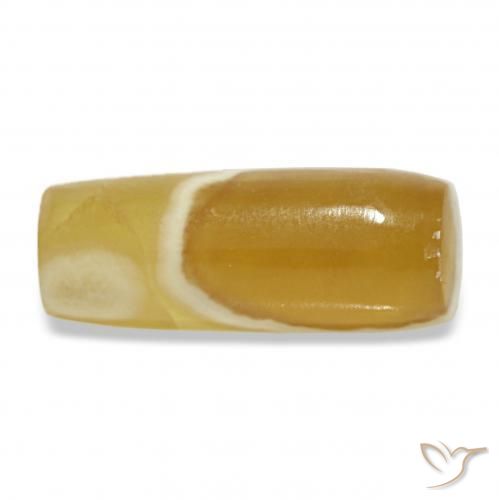 عقيق متعدد الألوان طبيعي، فانسى، 6.73 قيراط، نصف شفاف