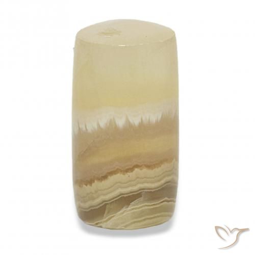 عقيق متعدد الألوان طبيعي، فانسى، 14.39 قيراط، نصف شفاف