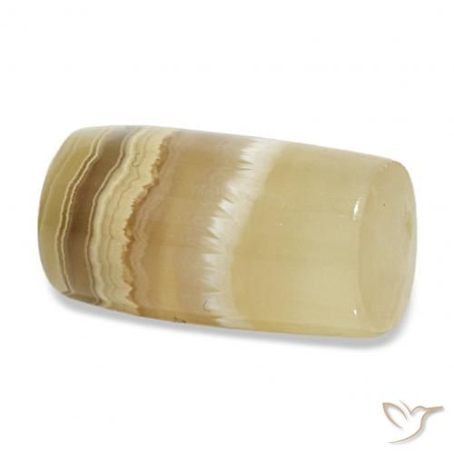 عقيق متعدد الألوان طبيعي، فانسى، 14.39 قيراط، نصف شفاف