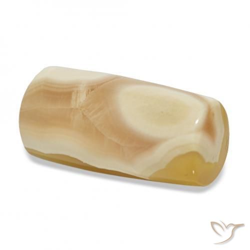 عقيق متعدد الألوان طبيعي، فانسى، 18.45 قيراط، نصف شفاف