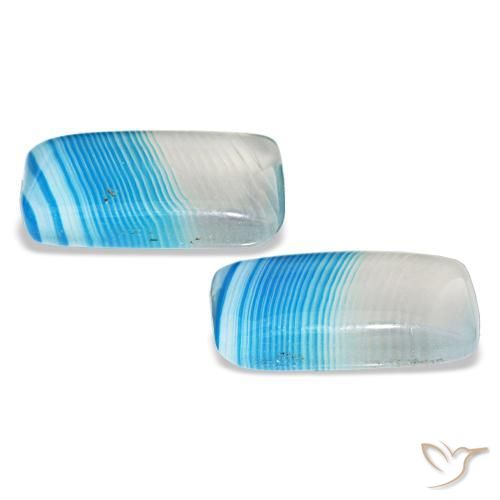 أحجار عقيق متعدد الألوان طبيعية، باجيت، شفاف، وزنها 12.70 قيراط