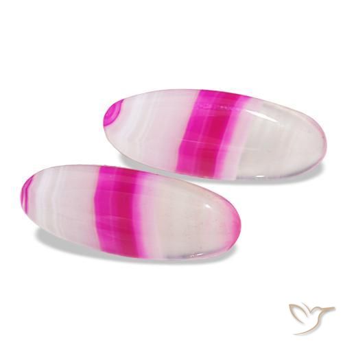 أحجار عقيق متعدد الألوان طبيعية، قصة بيضاوى، شفاف، وزنها 24.03 قيراط