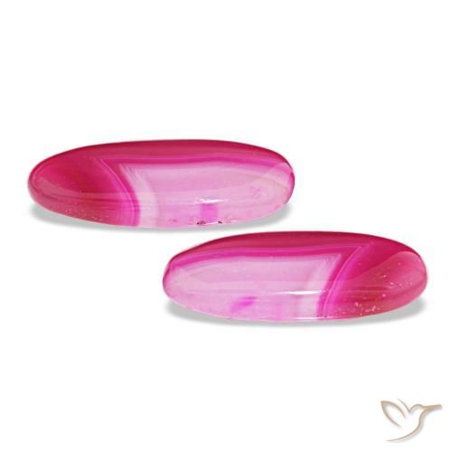 أحجار عقيق متعدد الألوان طبيعية، قصة بيضاوى، نصف شفاف، وزنها 16.92 قيراط