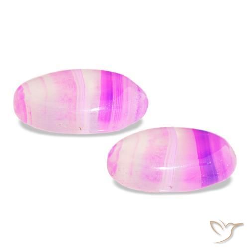 أحجار عقيق متعدد الألوان طبيعية، قصة بيضاوى، شفاف، وزنها 11.89 قيراط