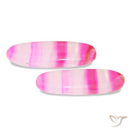 أحجار عقيق متعدد الألوان طبيعية، قصة بيضاوى، شفاف، وزنها 23.00 قيراط