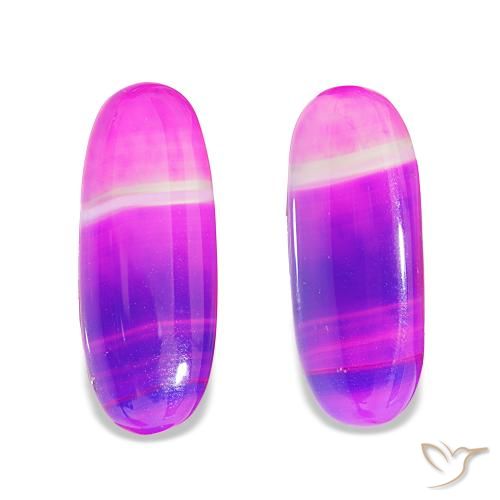 أحجار عقيق متعدد الألوان طبيعية، قصة بيضاوى، شفاف، وزنها 26.61 قيراط