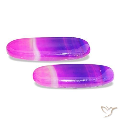 أحجار عقيق متعدد الألوان طبيعية، قصة بيضاوى، شفاف، وزنها 26.61 قيراط