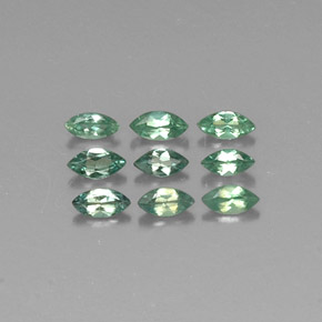 أحجار الكسندريت أخضر/أحمر طبيعية، ماركيز، قليلا جدا، وزنها  قيراط