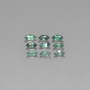ألكسندريت طبيعي بلون أخضر/أحمر، وزن ‎‎ قيراط، شكل ماركيز، مقاس ‎3.9x2‎ مم