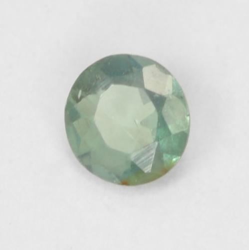 ألكسندريت طبيعي بلون Medium Light Green، وزن ‎0.07‎ قيراط، شكل دائري، مقاس ‎2.48‎ مم