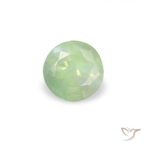 الكسندريت Medium Light-Green طبيعي، دائري، 0.19 قيراط، VVS-VS