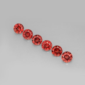 أحجار عقيق الألماندين أحمر برتقالي طبيعية، قصة دائرى، قليلا جدا، وزنها  قيراط