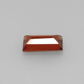 عقيق الألماندين أحمر طبيعي، باجيت، 0.98 قيراط، VVS-VS