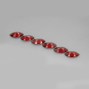 أحجار عقيق الألماندين أحمر طبيعية، ماركيز، VVS-VS، وزنها  قيراط