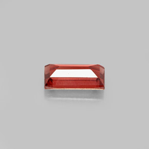 عقيق الألماندين أحمر برتقالي طبيعي، باجيت، 1.17 قيراط، قليلا جدا