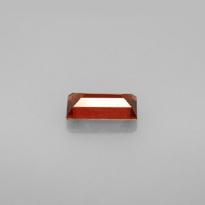 عقيق الألماندين أحمر برتقالي طبيعي، باجيت، 1.01 قيراط، قليلا جدا