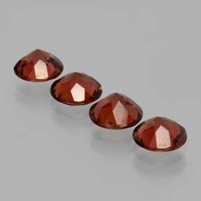 أحجار عقيق الألماندين أحمر طبيعية، قصة دائرى، قليلا جدا، وزنها  قيراط