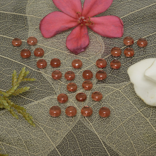 أحجار عقيق الألماندين أحمر داكن-متوسط طبيعية، قصة دائرى، شفاف، وزنها 4.27 قيراط