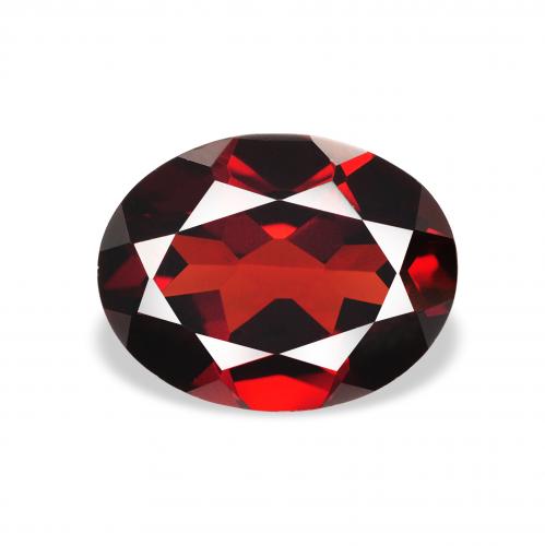 2.22ct طبيعي أحمر غامق عقيق الألماندين, بيضوي, VVS-VS