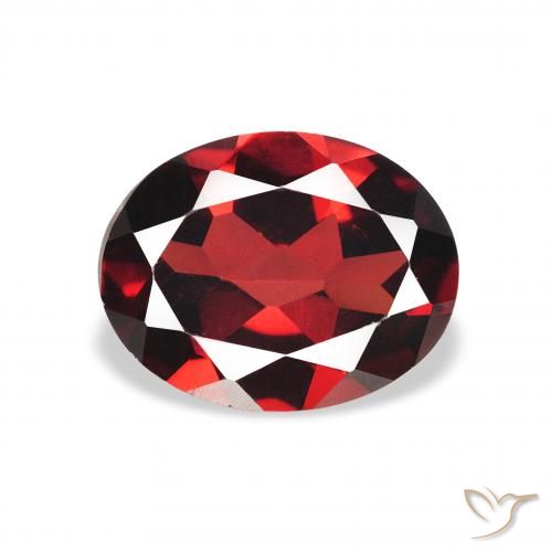 1.95ct طبيعي احمر غامق عقيق الألماندين, بيضوي, VVS-VS
