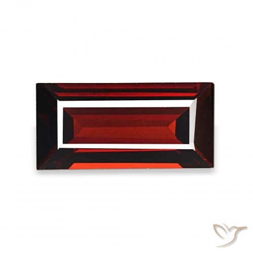 1.56ct أحمر دموى غامق عقيق الألماندين, باجيت, VVS