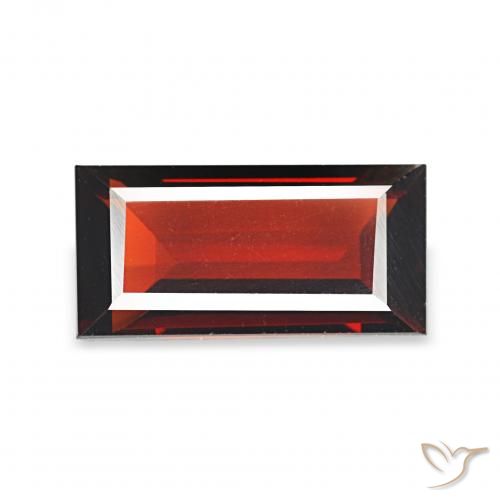 1.71ct أحمر غامق عقيق الألماندين, باجيت, VVS