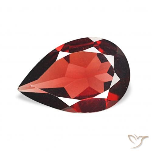 2.71ct أحمر غامق عقيق الألماندين, شكل الكمثرى, VVS