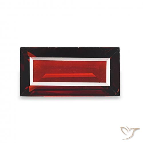 1.65ct أحمر غامق عقيق الألماندين, باجيت, قليلا جدا