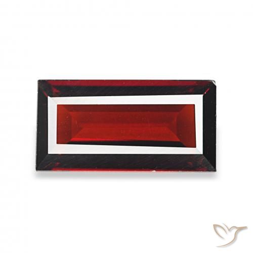 1.76ct احمر غامق عقيق الألماندين, باجيت, VVS-VS