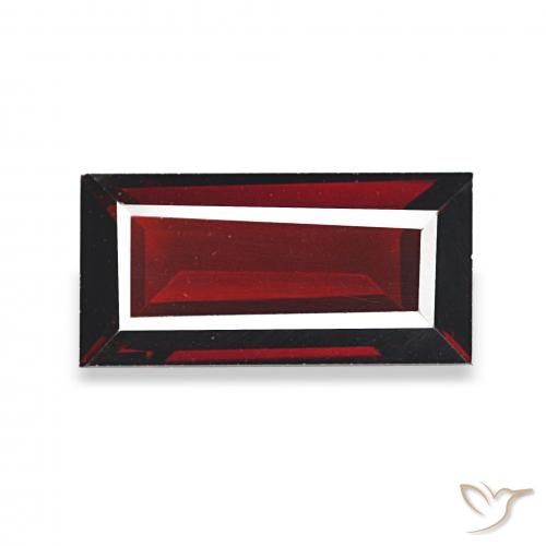 2.07ct أحمر دموى غامق عقيق الألماندين, باجيت, VVS-VS