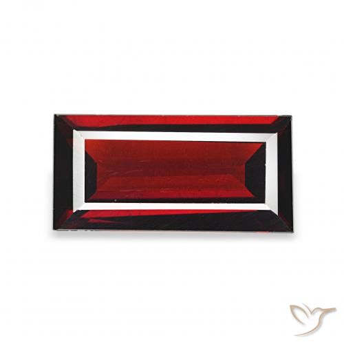 1.56ct أحمر دموى غامق عقيق الألماندين, باجيت, VVS