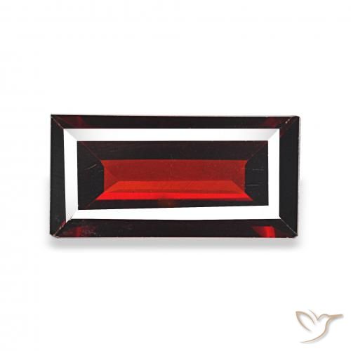 1.59ct أحمر غامق عقيق الألماندين, باجيت, VVS-VS