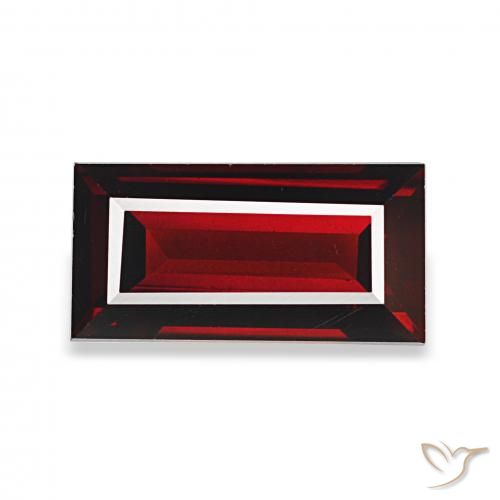 2.08ct أحمر غامق عقيق الألماندين أحجار كريمة, باجيت, VVS