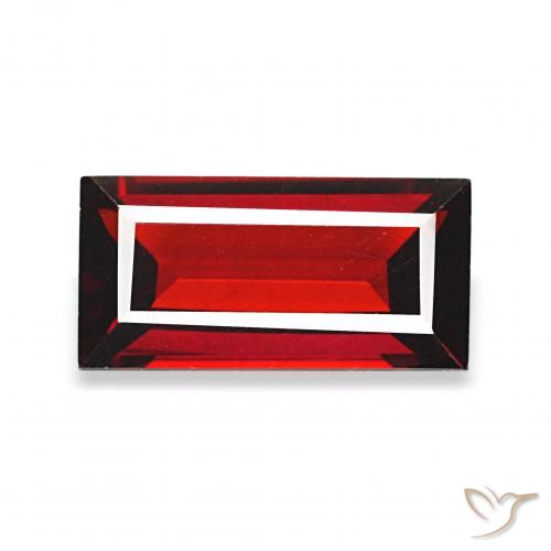 1.82ct احمر غامق عقيق الألماندين, باجيت, VVS