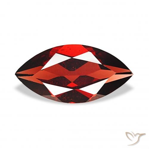 1.86ct أحمر غامق عقيق الألماندين, ماركيز, VVS-VS